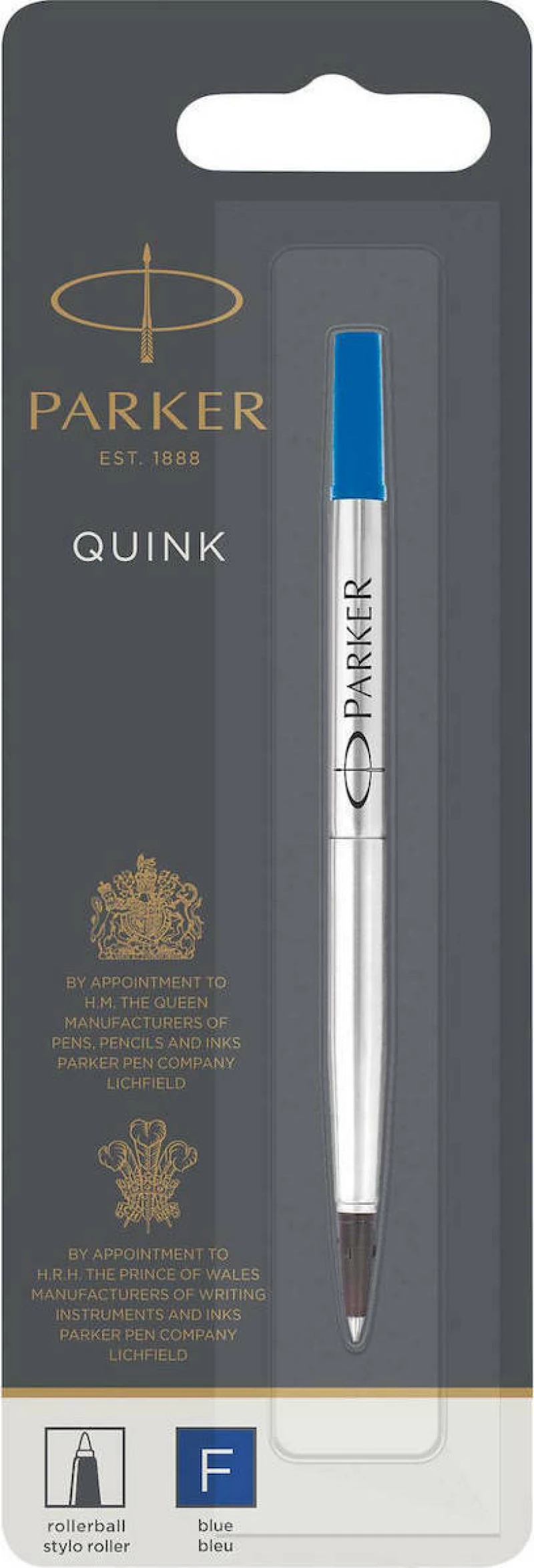 Parker Quink Ανταλλακτικό Μελάνι για Στυλό σε Μπλε χρώμα Rollerball