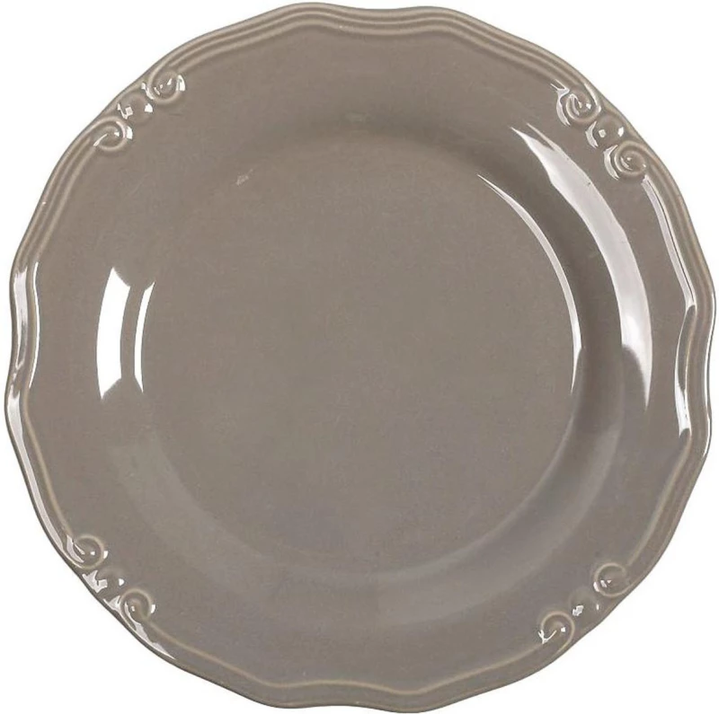 Espiel Tiffany Πιάτο Γλυκού Κεραμικό Καφέ με Διάμετρο 21cm