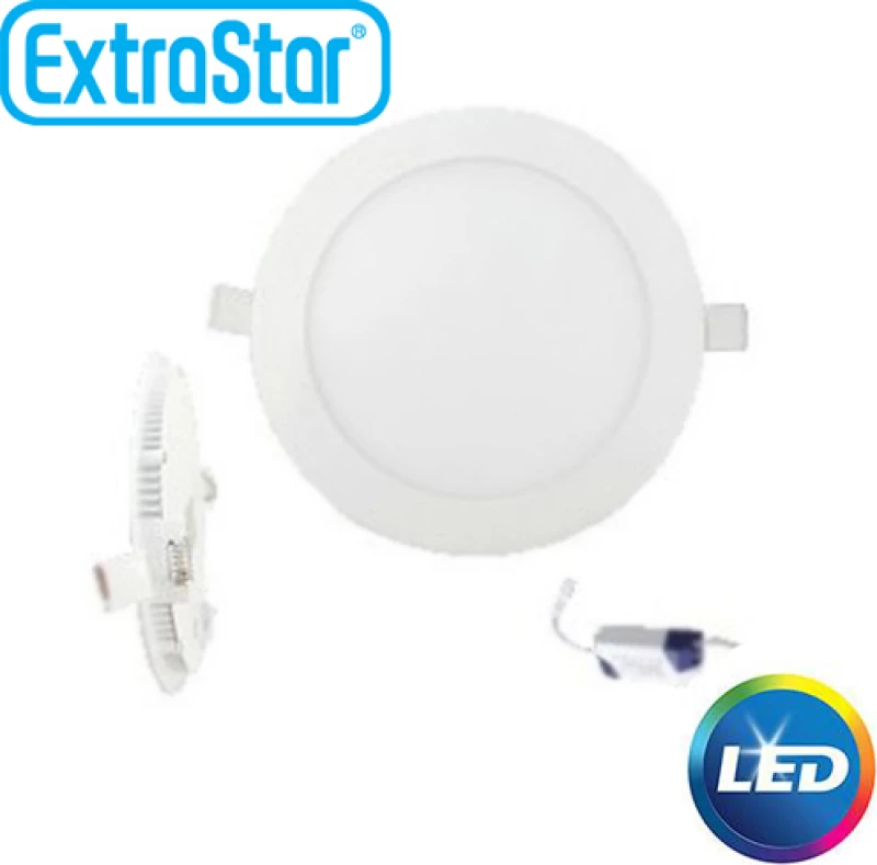 Extrastar Σποτ Χωνευτό με Ενσωματωμένο LED 9W 4200Κ 15x15cm Λευκό