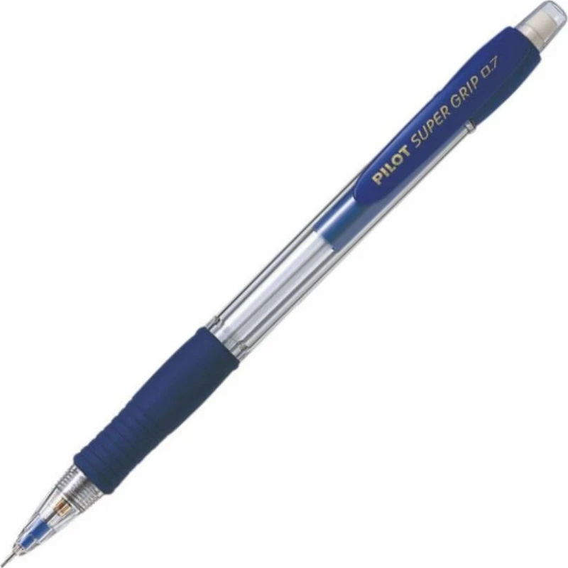 Pilot Super Grip Μηχανικό Μολύβι 0.7mm με Γόμα σε Μπλε Χρώμα
