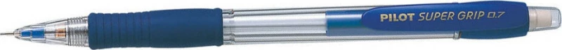 Pilot Super Grip Μηχανικό Μολύβι 0.7mm με Γόμα σε Μπλε Χρώμα