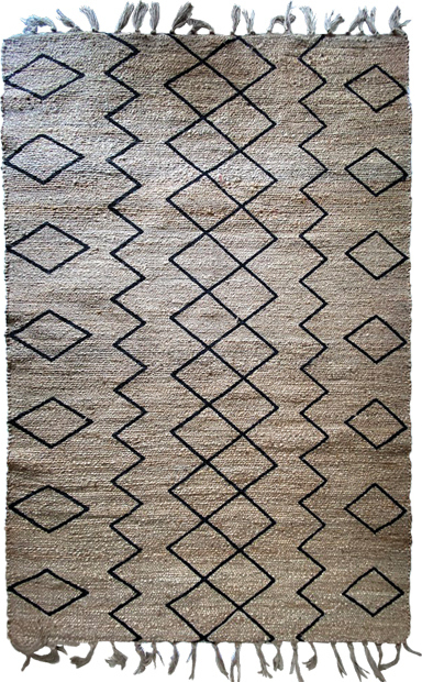 Ψάθα γιούτας Geometrico - 1,60 x 2,30