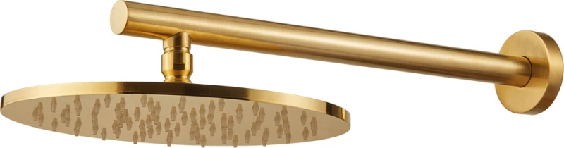 Armando Vicario Industrial Κεφαλή Ντουζ με Βραχίονα Brushed Gold