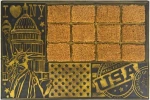 Sidi Home Πατάκι Εισόδου City New York Χρυσό 40x60cm