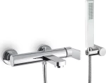Armando Vicario Glam 610100-100 Μπαταρία Μπανιέρας Πλήρες Σετ Ασημί