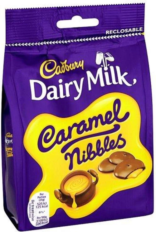 Cadbury Σοκολατάκια Caramel Nibbles 120gr