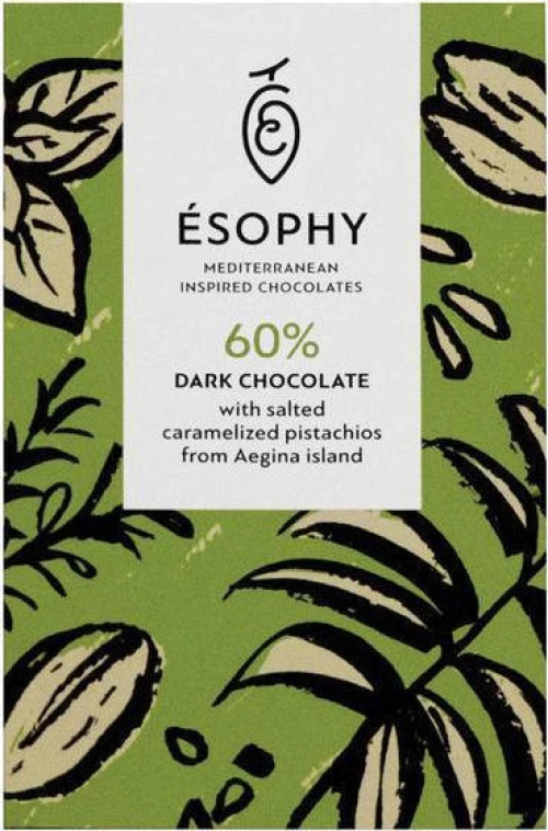 Esophy Σοκολάτα Υγείας Salted Caramelized Pistachios 50gr