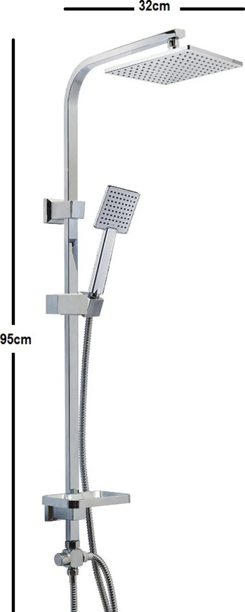 Solano Chrome Στήλη Ντουζ 023002