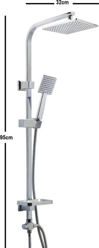 Solano Chrome Στήλη Ντουζ 023002