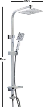 Solano Chrome Στήλη Ντουζ 023002