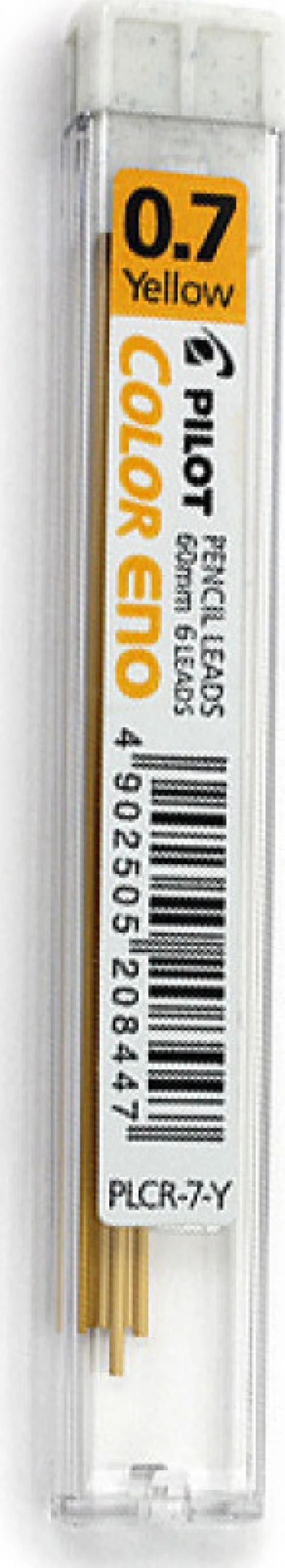 Pilot 6 Μύτες Μολυβιού Color Eno Πάχους 0.7mm Κίτρινες