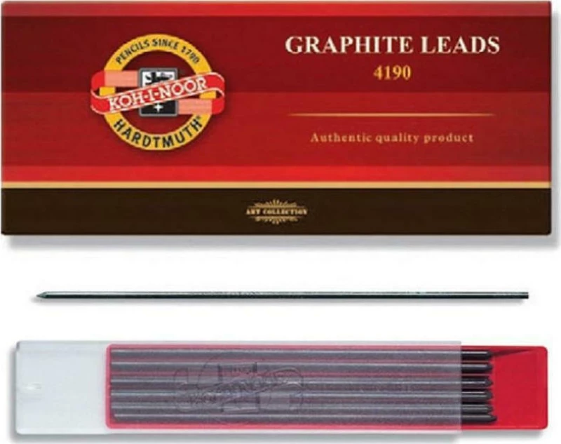 Koh-I-Noor 12 Μύτες Μολυβιού 4190 Πάχους 2mm Τύπου 2H