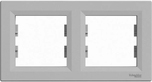 Schneider Electric Asfora 2 Θέσεων EPH5800261 Ασημί