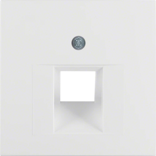Hager S.1/B.3/B.7 RJ11/RJ45 14071909 Λευκό