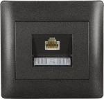 Elmark Rhyme Πρίζα Δικτύου RJ45-CAT6E 112856E Μαύρο