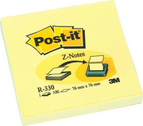 3M R330 100 φύλλα 7.6x7.6cm Κίτρινο