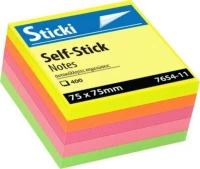 Sticki Neon 400 φύλλα 75x75 Πολύχρωμο