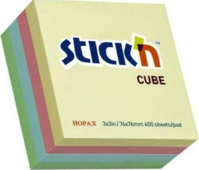 Stick'N 14021013 400 φύλλα 7.6x7.6cm Πολύχρωμο