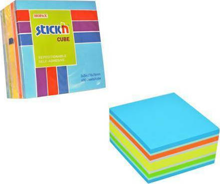 Stick'N 21538 400 φύλλα 7.6 x 7.6cm Πολύχρωμο