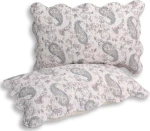 Silk Fashion Διακοσμητική Μαξιλαροθήκη 48x72 Patch Λαχούρι Σιέλ