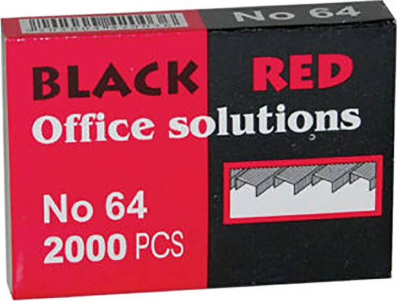 Black Red Σύρματα Συρραπτικού No.64 2000τμχ