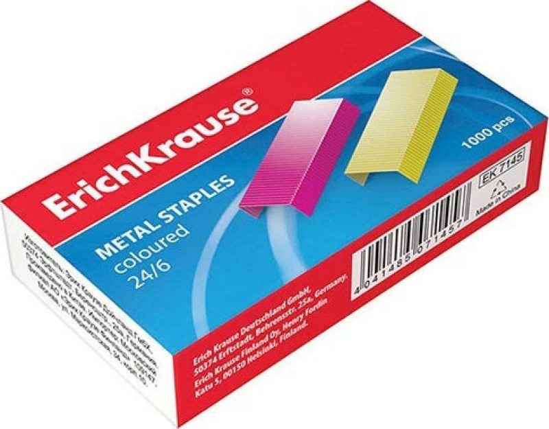 ErichKrause No.126 Σύρματα Συρραπτικού Χρωματιστά