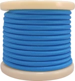 Elvhx Υφασμάτινο Καλώδιο 2x0.75mm² Μπλε Ανοιχτό 10m Textile EL330017