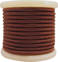 Elvhx Υφασμάτινο Καλώδιο 2x0.75mm² Kαφέ 10m Textile EL330014