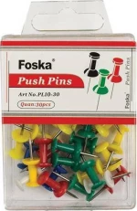 Foska Πινέζες με Κεφαλάκι 25mm 50τμχ PL10-50