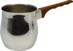 Μπρίκι 782390 Inox 180ml Με Καφέ Λαβή Ankor ανοξείδωτο Ατσάλι