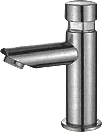 Gloria Push Vertical 43-2008 Αναμεικτική Μπαταρία Νιπτήρα Χρονοροής Ασημί