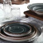 Espiel Step Πιάτο Γλυκού από Πορσελάνη Γκρι με Διάμετρο 21cm