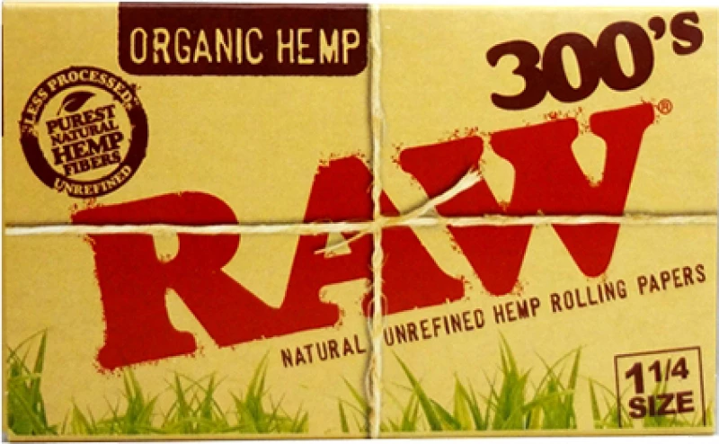 Raw Χαρτάκια 300's Organic Hemp 1&1/4 300 φύλλα