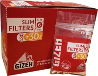 Gizeh Φιλτράκια Slim 6mm 150x 20τμχ