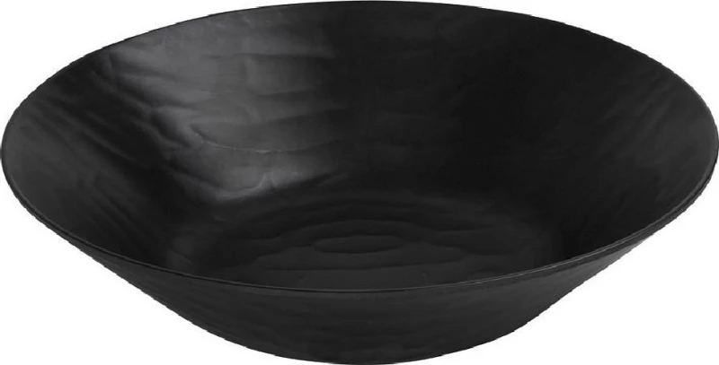 Espiel Wavy Σαλατιέρα Μελαμίνης Matte Black 40x40x9cm