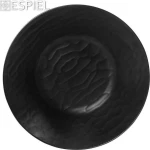 Espiel Wavy Σαλατιέρα Μελαμίνης Matte Black 40x40x9cm