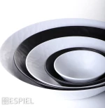 Espiel Wavy Σαλατιέρα Μελαμίνης Matte Black 40x40x9cm