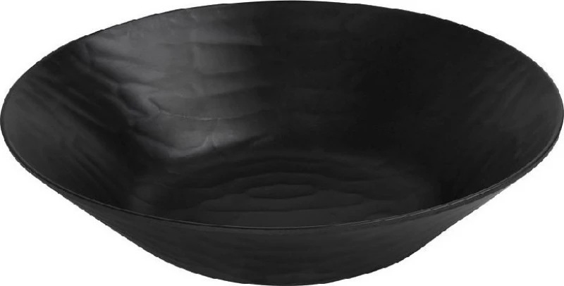 Espiel Wavy Σαλατιέρα Μελαμίνης Μαύρη 27x27x7cm