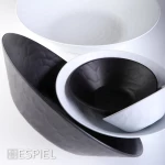 Espiel Wavy Σαλατιέρα Μελαμίνης Matte White 27x27x7cm