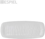 Espiel Wavy Πιατέλα Σερβιρίσματος Ορθογώνια Πλαστική Matte White 40.5x16.5cm