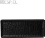 Espiel Wavy Matte Πιατέλα Σερβιρίσματος Ορθογώνια Πλαστική Black 40x16cm