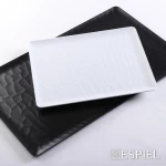 Espiel Wavy Matte Πιατέλα Σερβιρίσματος Ορθογώνια Πλαστική Black 40x16cm