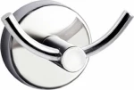 Karag Moderno Άγκιστρο Μπάνιου Διπλό ​6.5x4.5cm Inox Ασημί