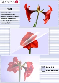 Olympia Din A5 125 Micron Φύλλα Πλαστικοποίησης 100 Τμχ.