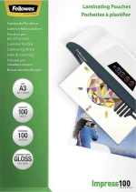 Fellowes A3 Glossy 100 Micron Φύλλα Πλαστικοποίησης 100 Τμχ. 5351205