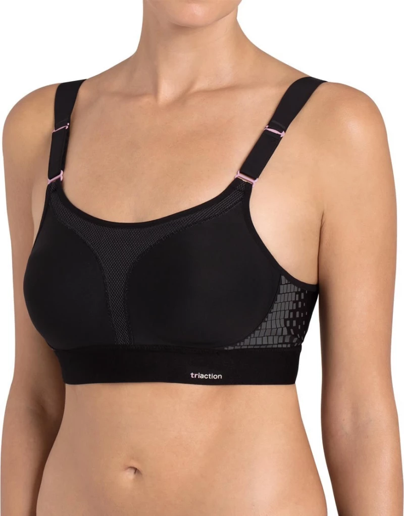Triumph Triaction Extreme Lite N Μαύρο Αθλητικό Σουτιέν Χωρίς Μπανέλες