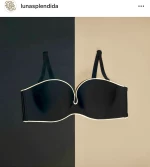 Luna Miracle 1810 Μαύρο Strapless Σουτιέν Χωρίς Ενίσχυση