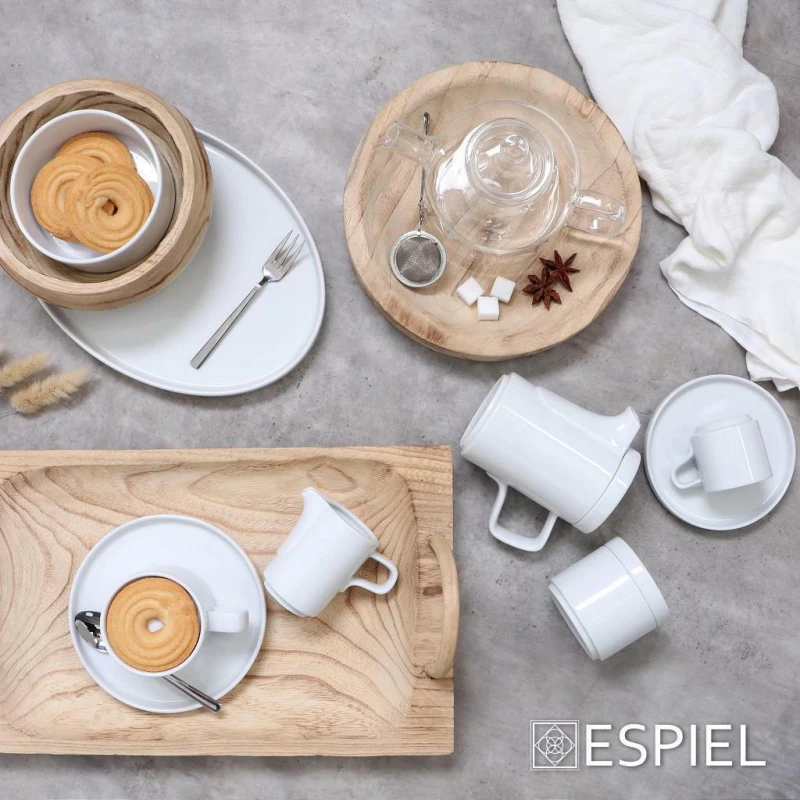 Espiel Good Mood Φλυτζάνι Cappuccino από Πορσελάνη Λευκό 250ml