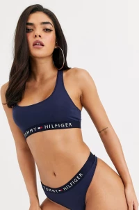 Tommy Hilfiger Scoop Neck Γυναικείο Μπουστάκι Navy Μπλε
