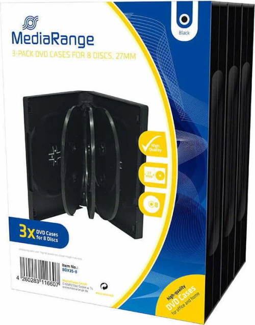 MediaRange 8 Discs 27mm BOX35-8